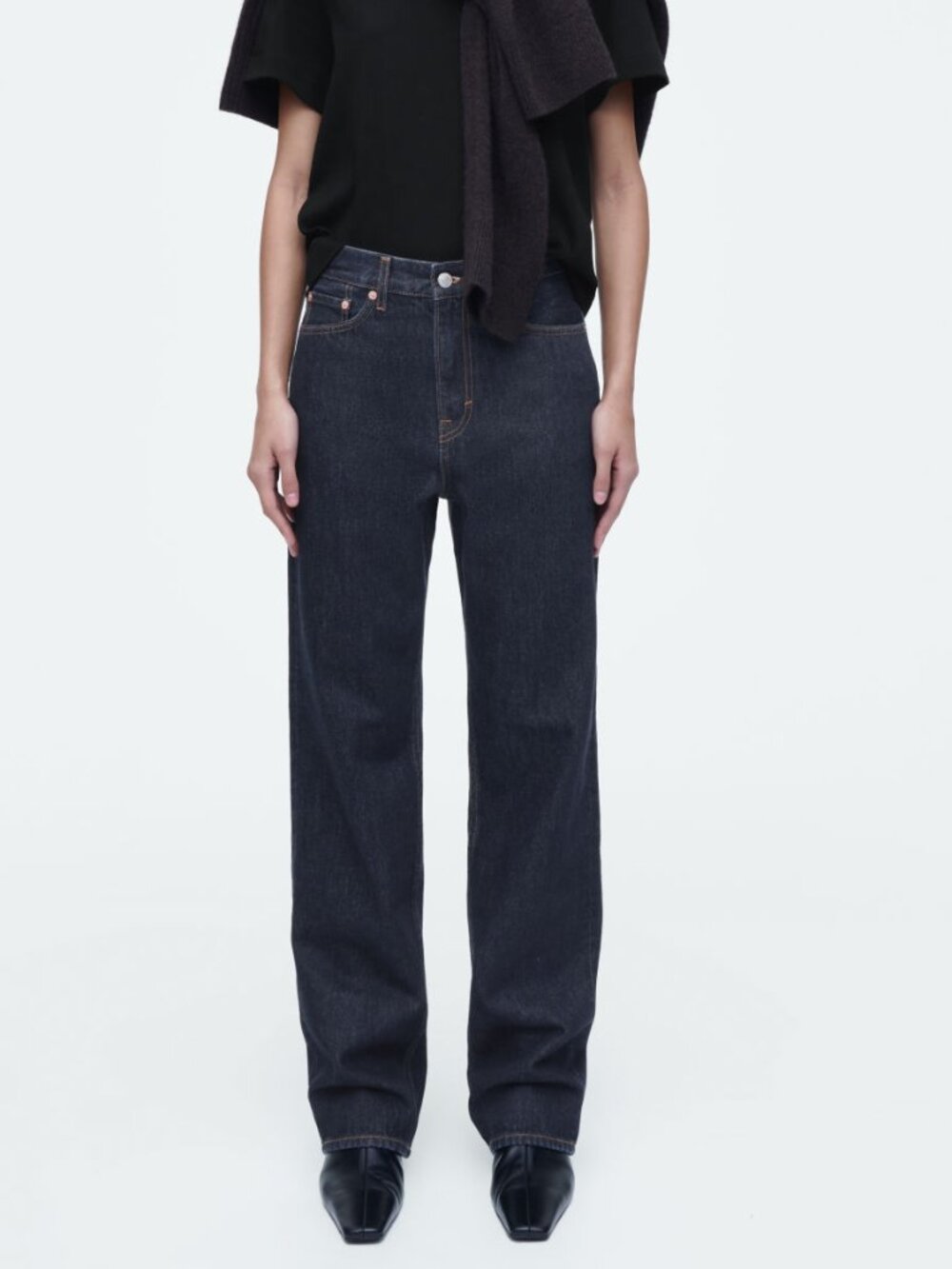 COS Column Straight Jeans Indigo